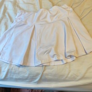 Kids White tennis skort
